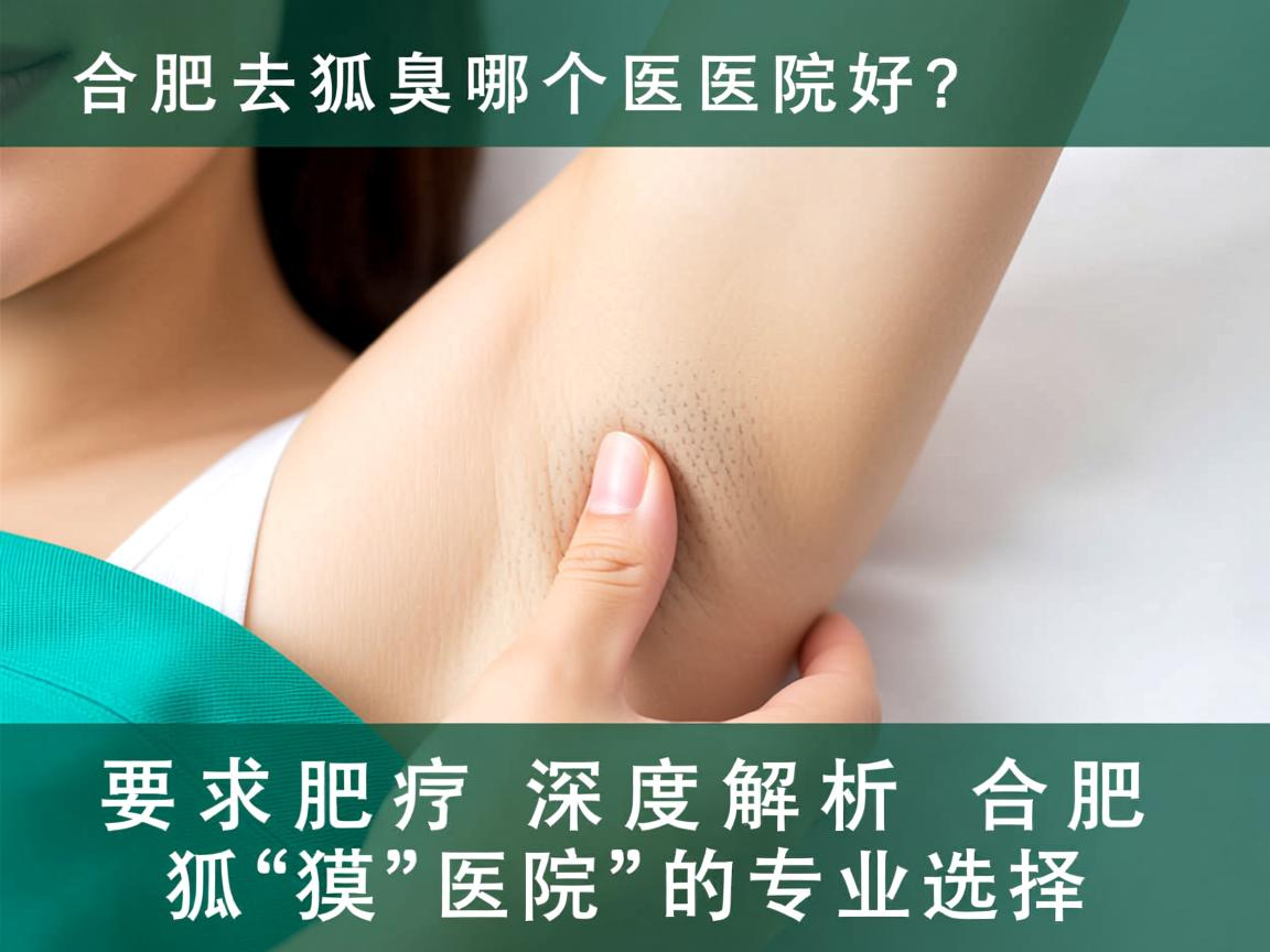 合肥去狐臭哪个医院好？深度解析合肥狐臭医院的专业选择
