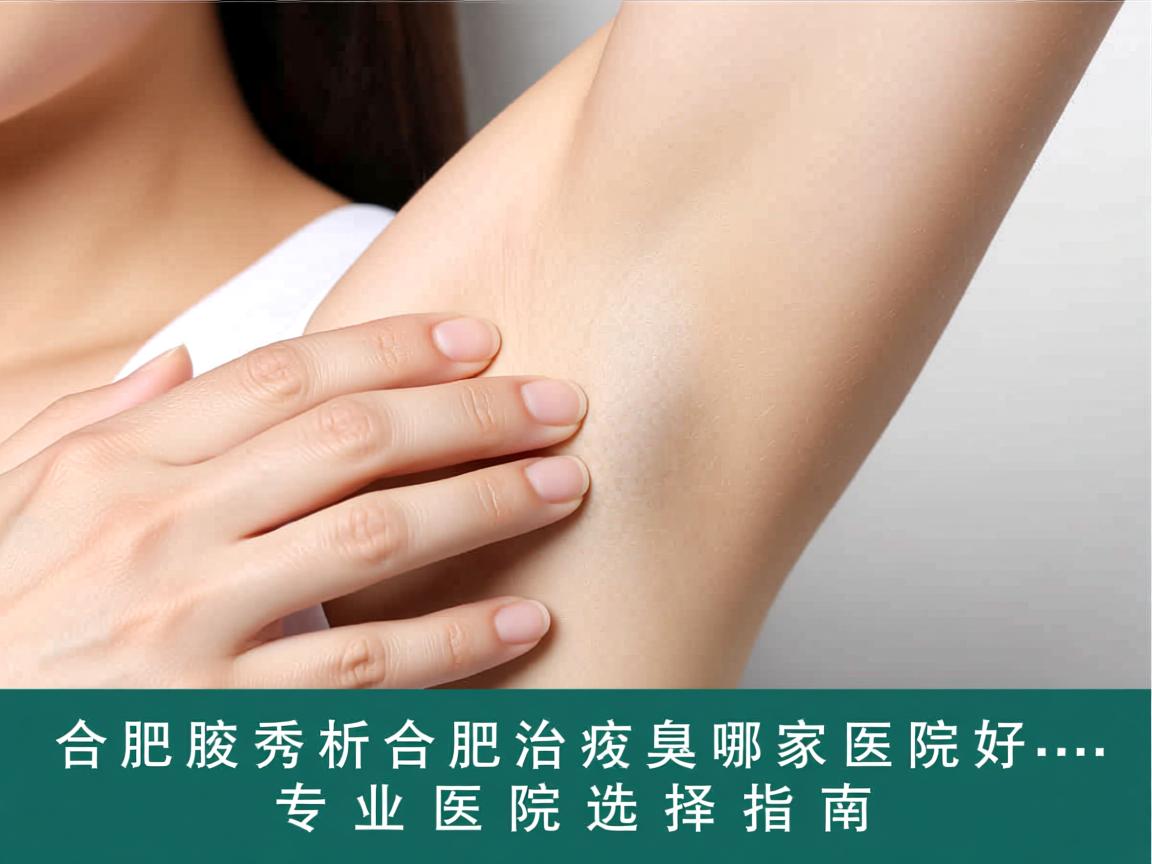 合肥腋秀解析，合肥治疗腋臭哪家医院好，专业医院选择指南