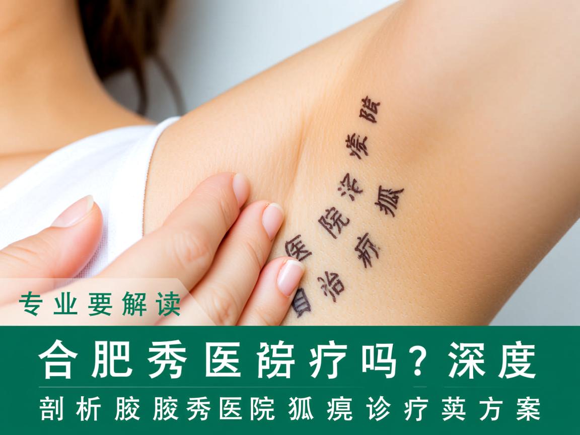 专业解读，合肥腋秀医院治疗狐臭吗？深度剖析腋秀医院狐臭诊疗方案