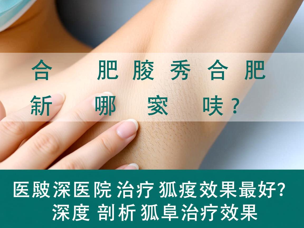合肥腋秀解析，合肥哪家医院治疗狐臭效果最好？深度剖析狐臭治疗效果