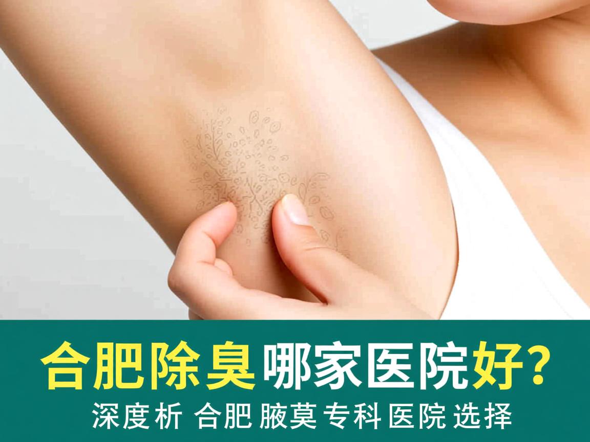 合肥除腋臭哪家医院好？深度解析合肥腋臭专科医院选择