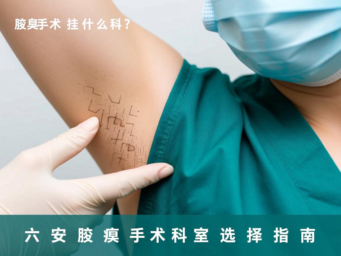腋臭手术挂什么科？六安腋臭手术科室选择指南