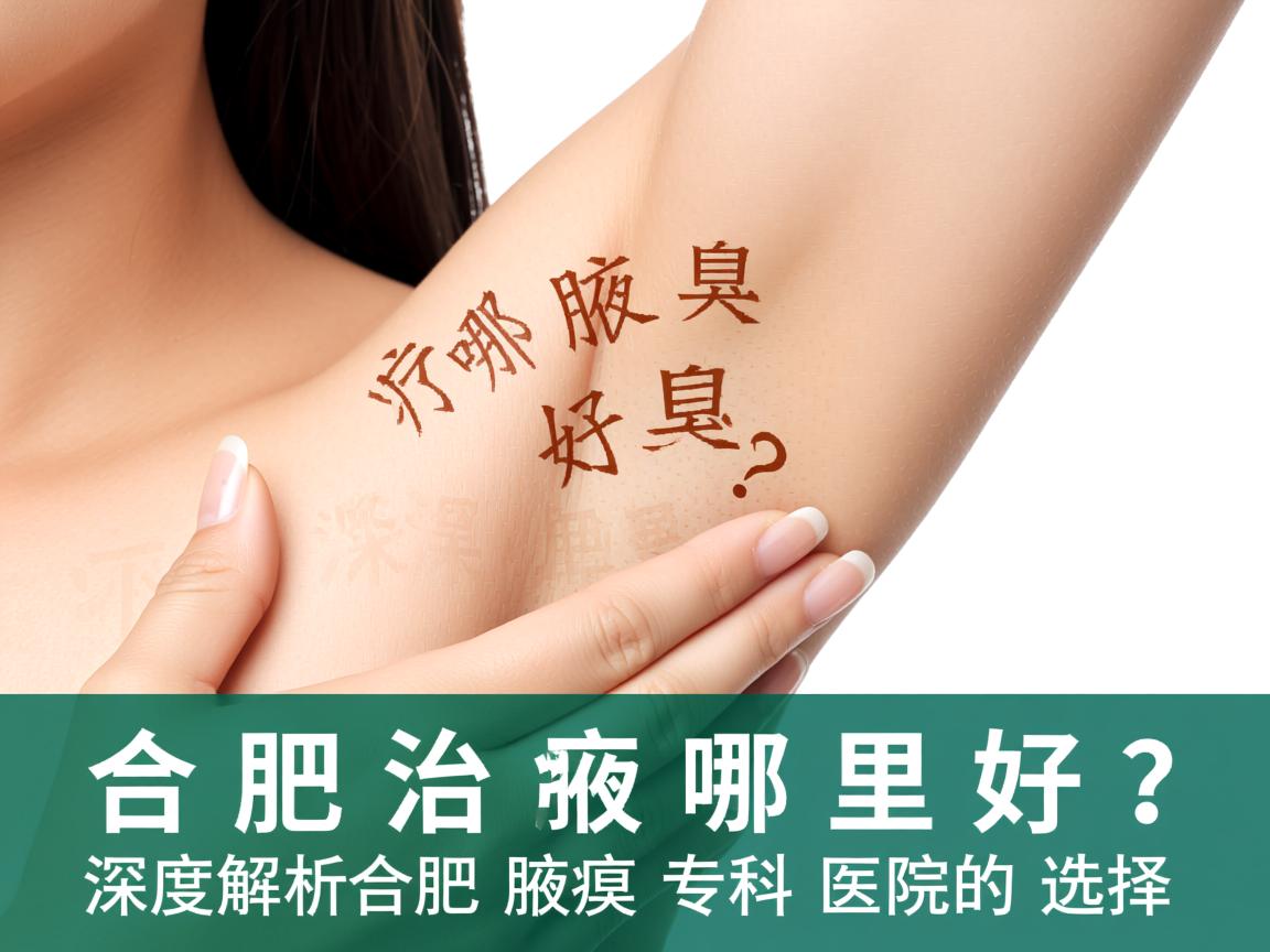 合肥治疗腋臭哪里好？深度解析合肥腋臭专科医院的选择