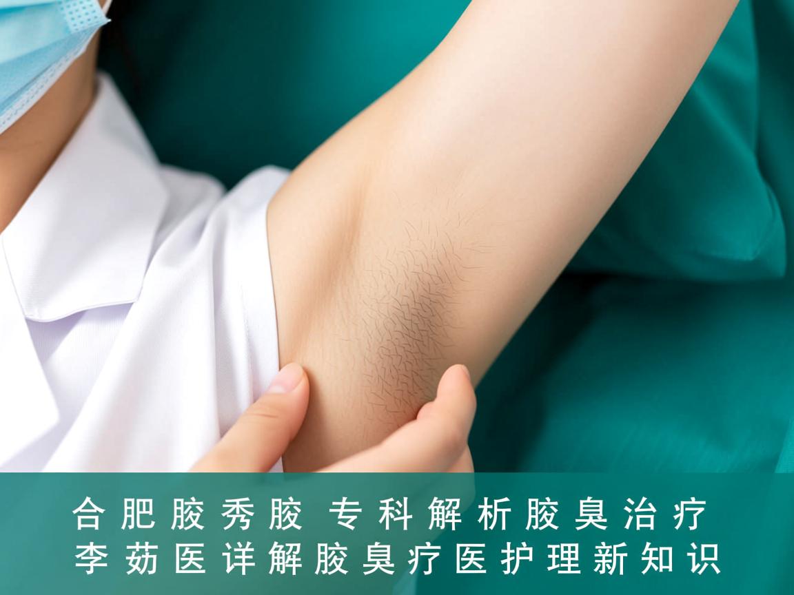 合肥腋秀腋臭专科解析腋臭治疗，李茹医生详解腋臭医疗护理新知识