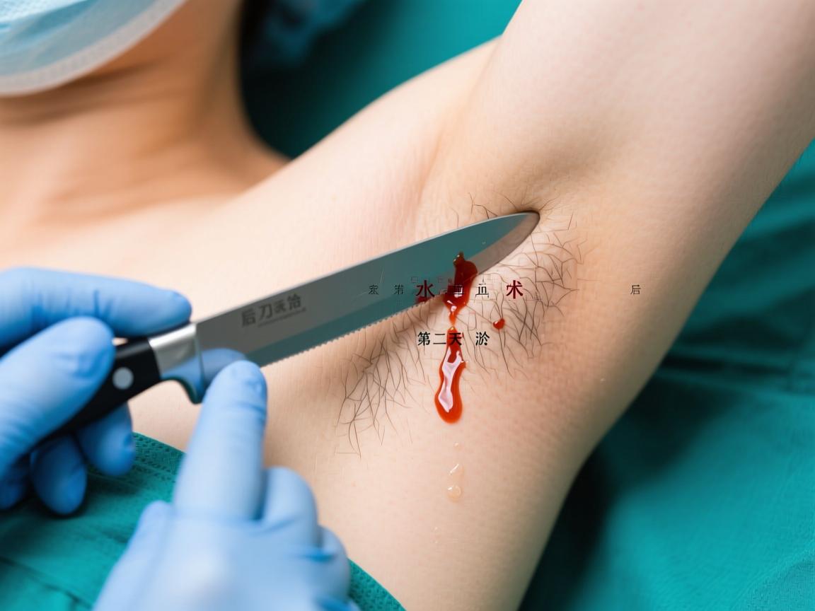 水刀治疗腋臭后须知，水刀术后第二天排淤血关键解析
