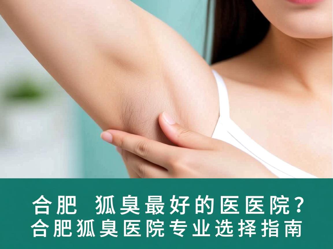 合肥看狐臭最好的医院？合肥狐臭医院专业选择指南
