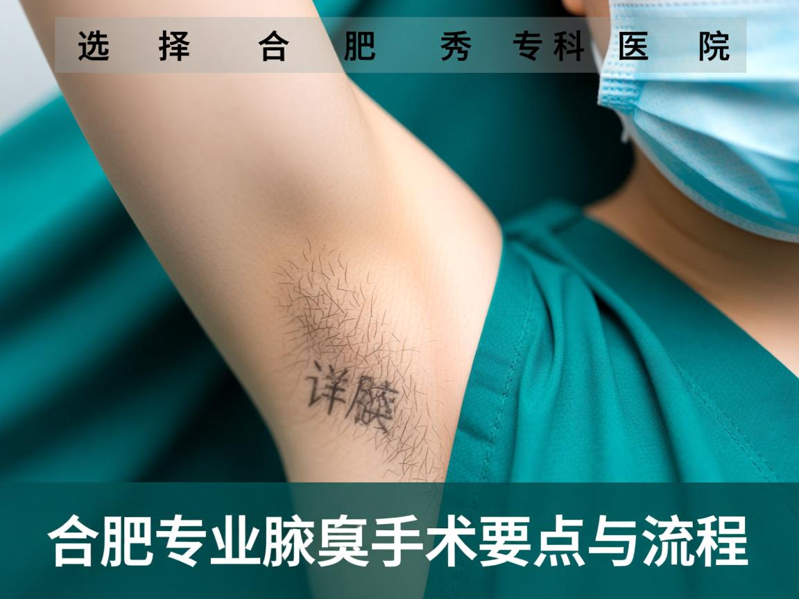 选择合肥腋秀腋臭专科医院，详解合肥专业腋臭手术的要点与流程