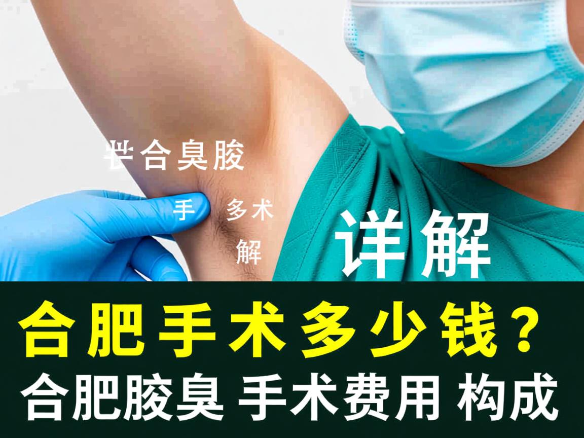 合肥腋臭手术多少钱？详解合肥腋臭手术费用构成