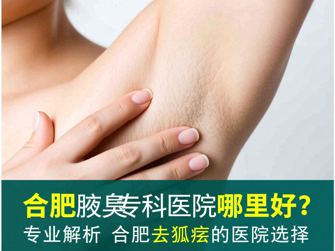 合肥腋臭专科医院哪里好？专业解析合肥去狐臭的医院选择