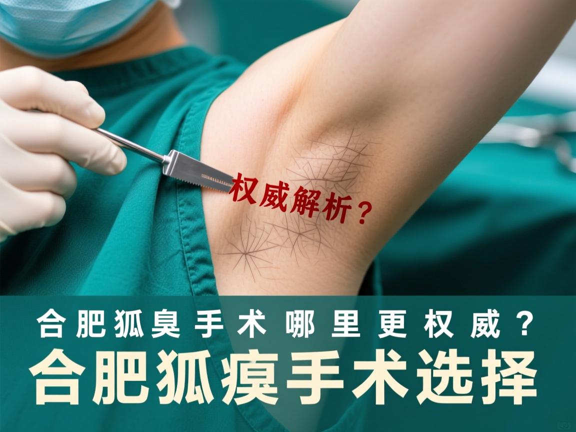 合肥狐臭手术哪里更权威？权威解析合肥狐臭手术选择