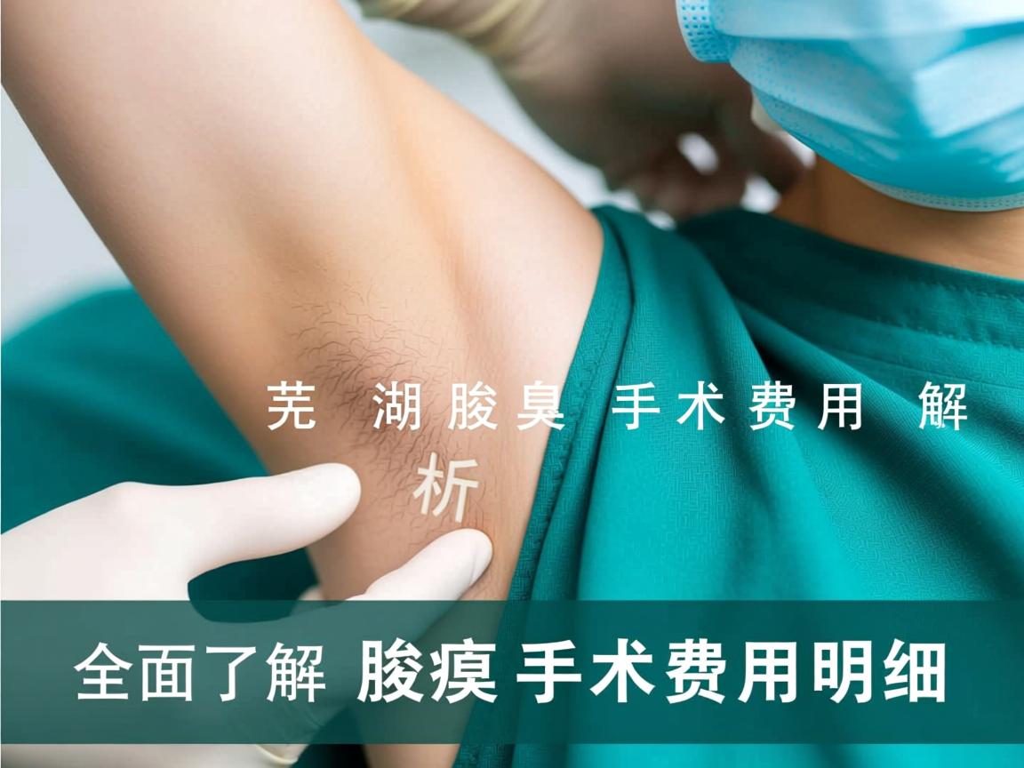 芜湖腋臭手术费用解析，全面了解腋臭手术费用明细