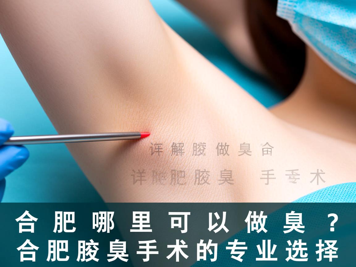 合肥哪里可以做腋臭手术？详解合肥腋臭手术的专业选择
