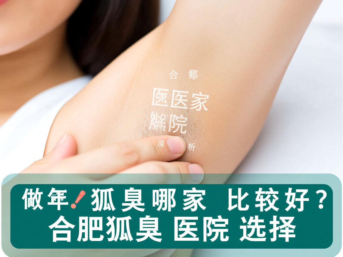 合肥做狐臭哪家医院比较好？深度解析合肥狐臭医院选择