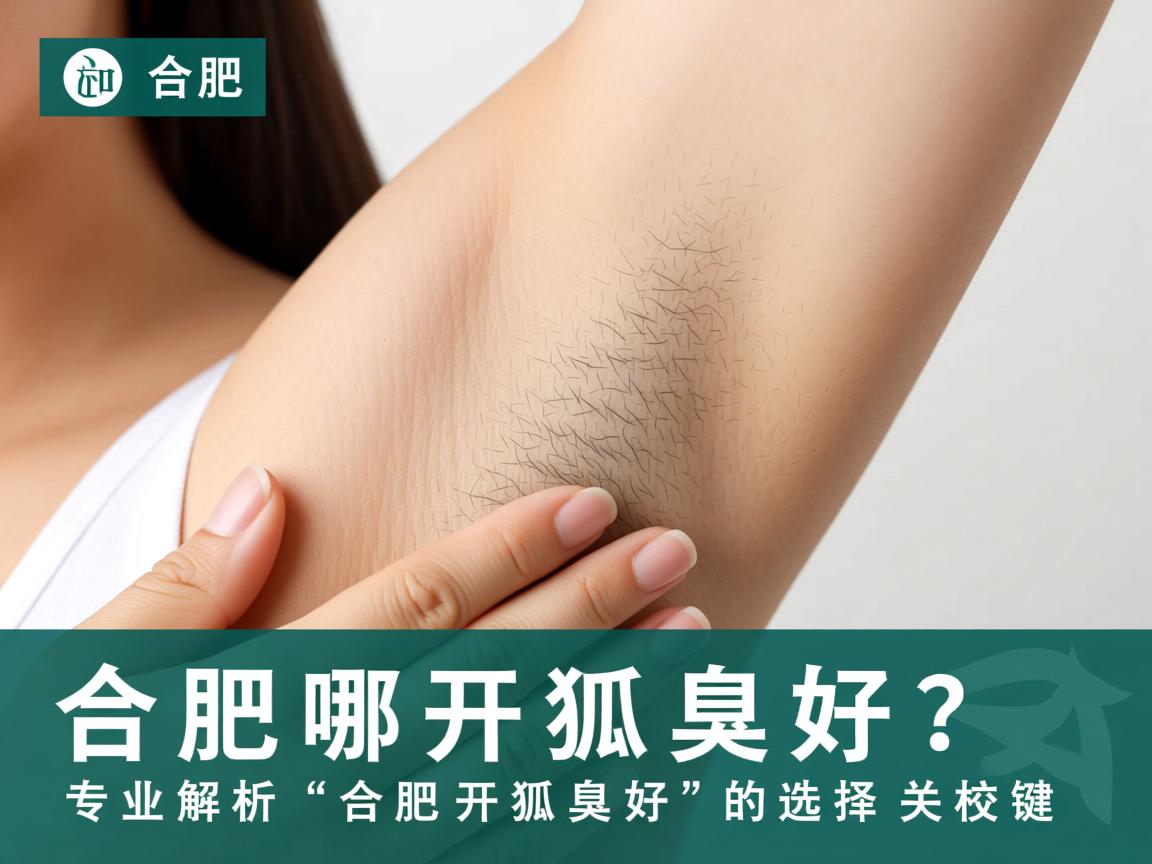 合肥哪开狐臭好？专业解析合肥开狐臭好的选择关键