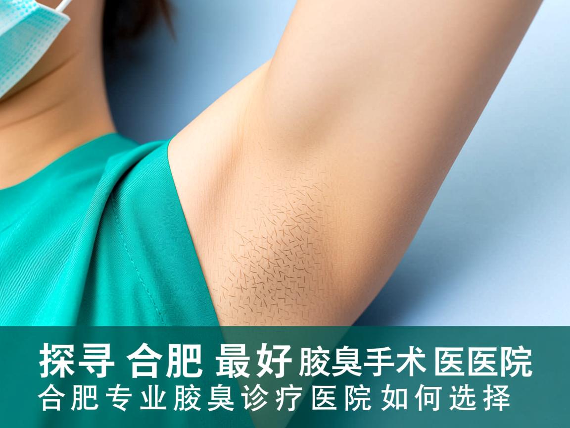 探寻合肥最好腋臭手术医院，合肥专业腋臭诊疗医院如何选择