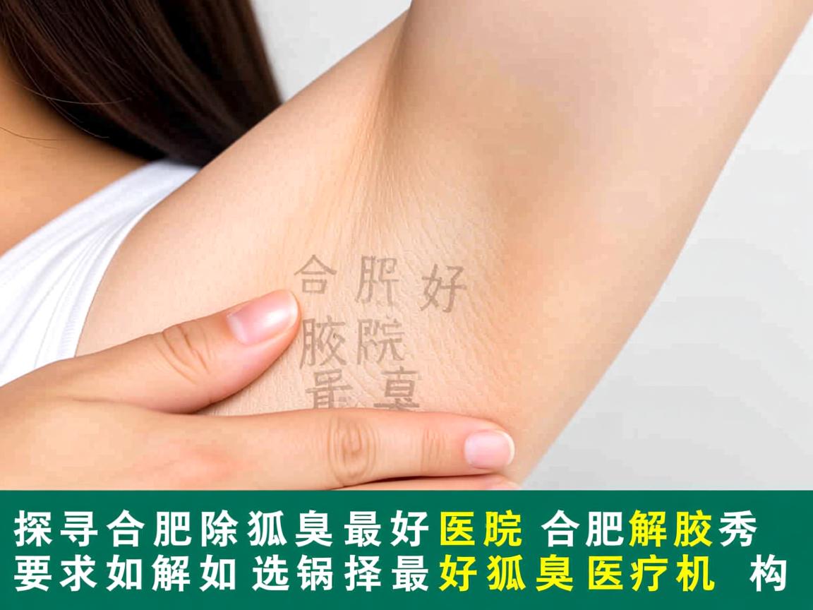 探寻合肥除狐臭最好医院，合肥腋秀解析如何选择最好狐臭医疗机构