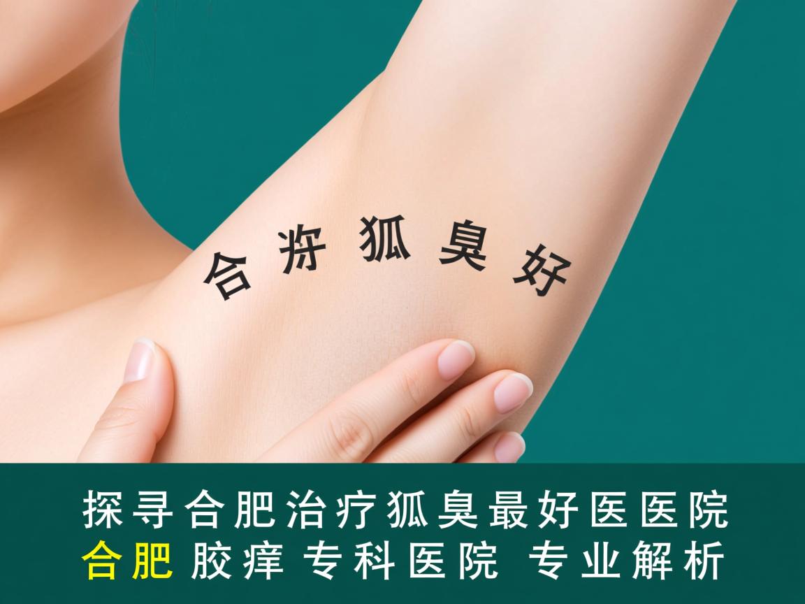 探寻合肥治疗狐臭最好医院，合肥腋臭专科医院专业解析