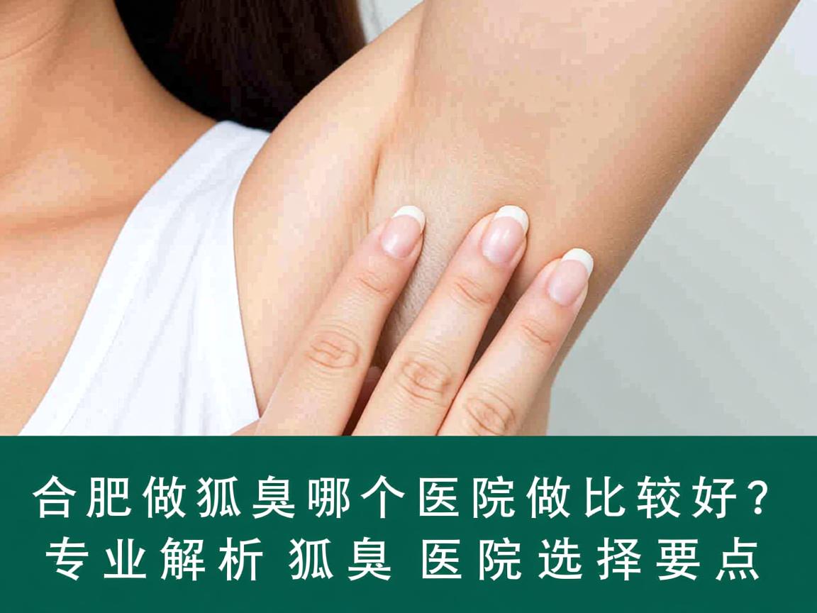合肥做狐臭哪个医院做比较好？专业解析狐臭医院选择要点