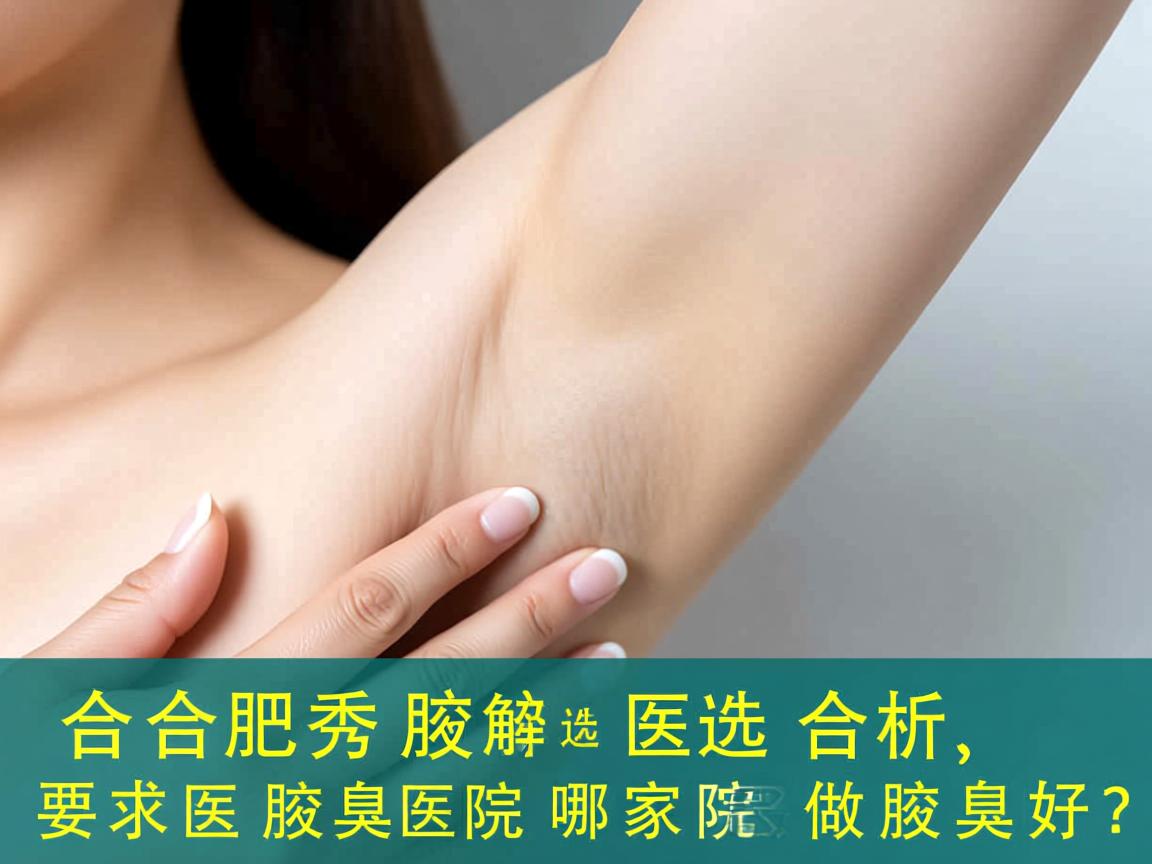 合肥腋秀解析，在合肥选择腋臭医院，哪家医院做腋臭好？