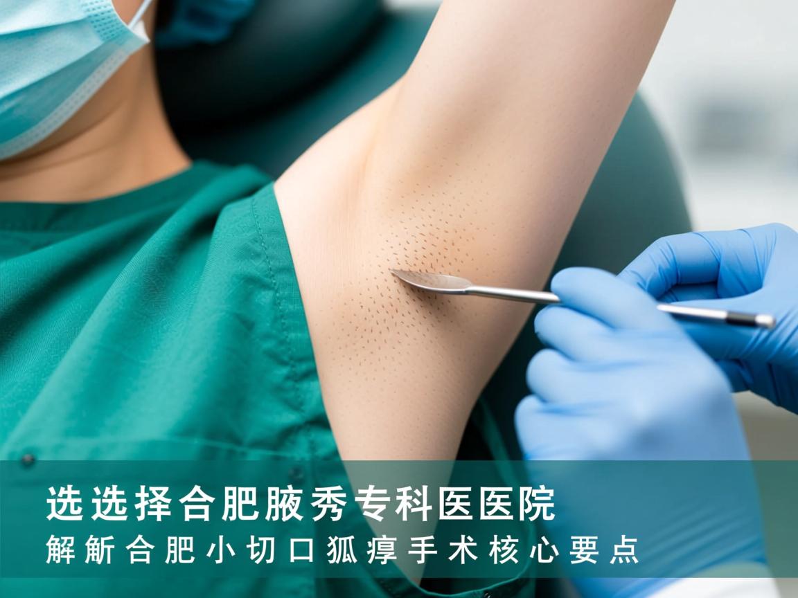 选择合肥腋秀专科医院，解析合肥小切口狐臭手术核心要点