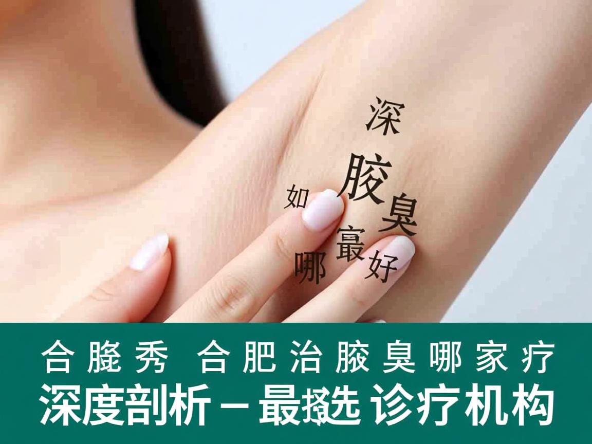 合肥腋秀解析，合肥治腋臭哪家最好，深度剖析如何选择最好的腋臭诊疗机构