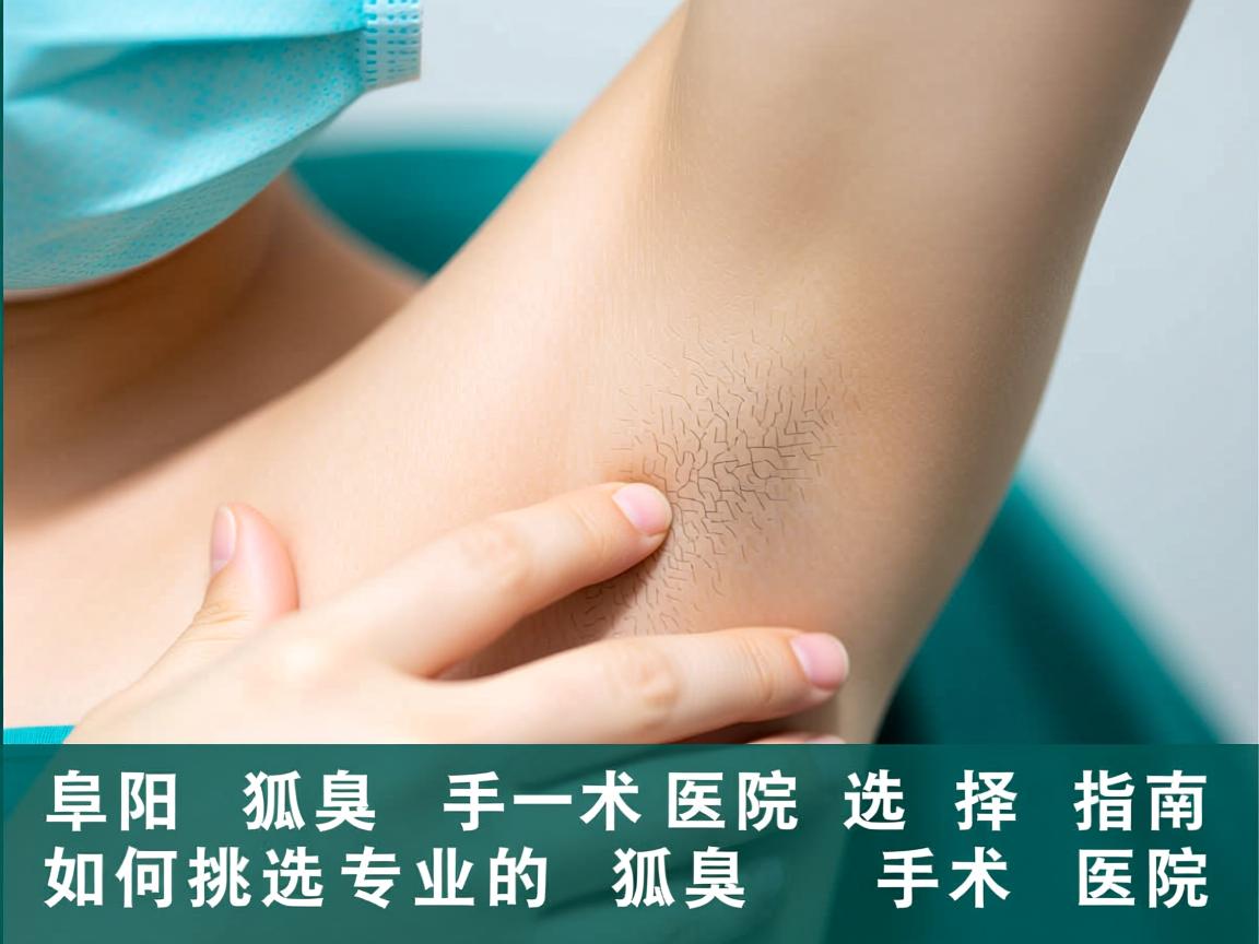 阜阳狐臭手术医院选择指南，如何挑选专业的狐臭手术医院