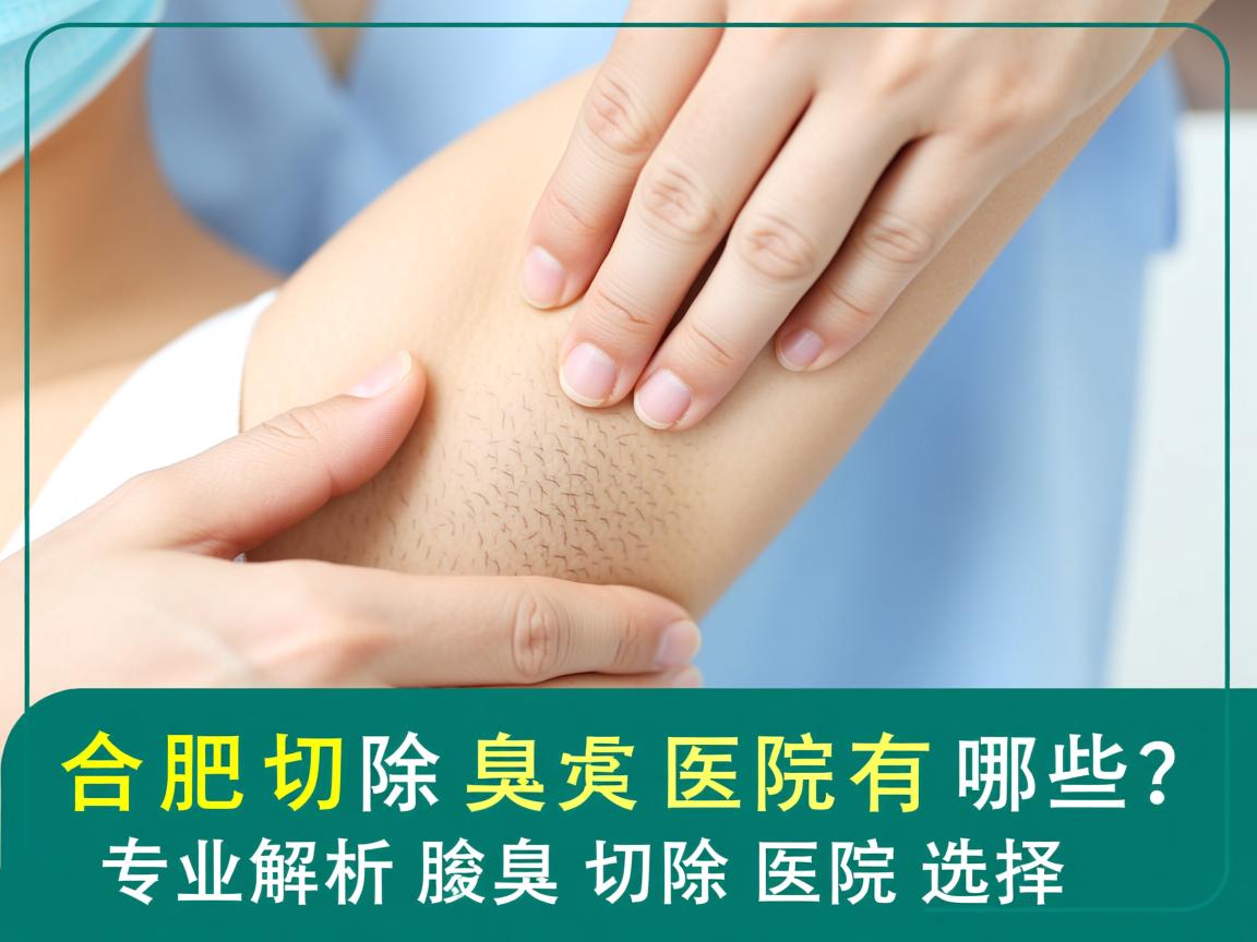 合肥切除腋臭医院有哪些？专业解析腋臭切除医院的选择