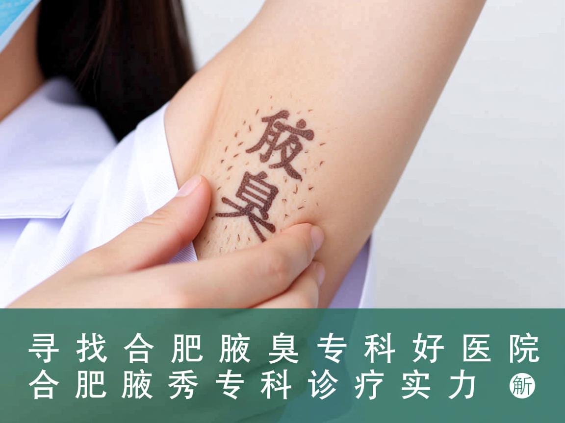 寻找合肥腋臭专科好医院，合肥腋秀专科的诊疗实力解析