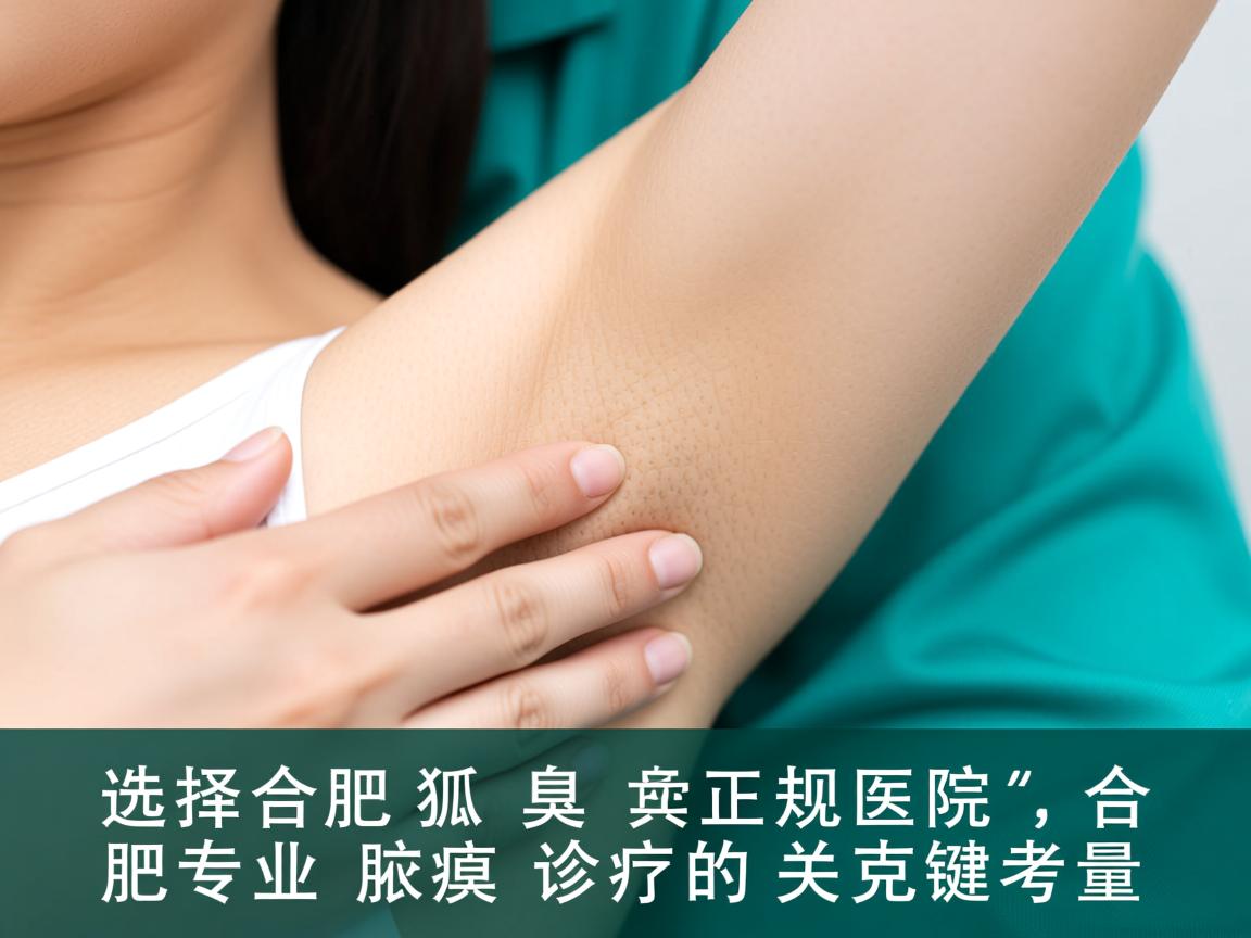 选择合肥狐臭正规医院,合肥专业腋臭诊疗的关键考量 选择合肥狐臭正规医院,合肥专业腋臭诊疗的关键考量