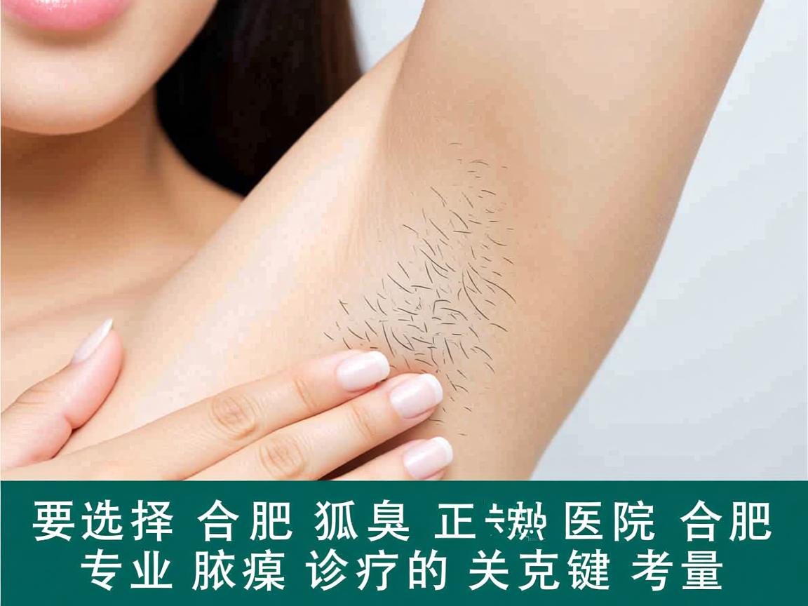 选择合肥狐臭正规医院,合肥专业腋臭诊疗的关键考量 选择合肥狐臭正规医院,合肥专业腋臭诊疗的关键考量