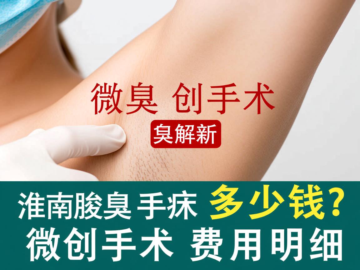 淮南腋臭微创手术多少钱？解析腋臭微创手术费用明细