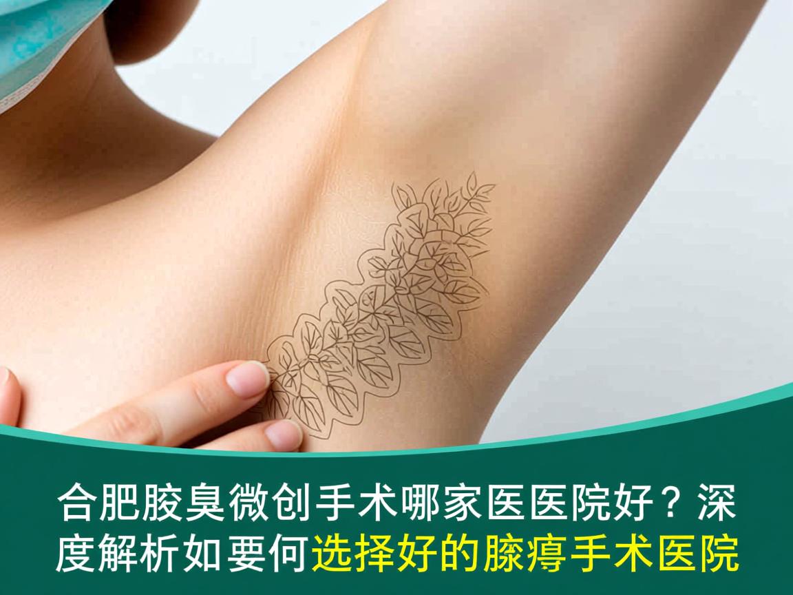 合肥腋臭微创手术哪家医院好？深度解析如何选择好的腋臭手术医院