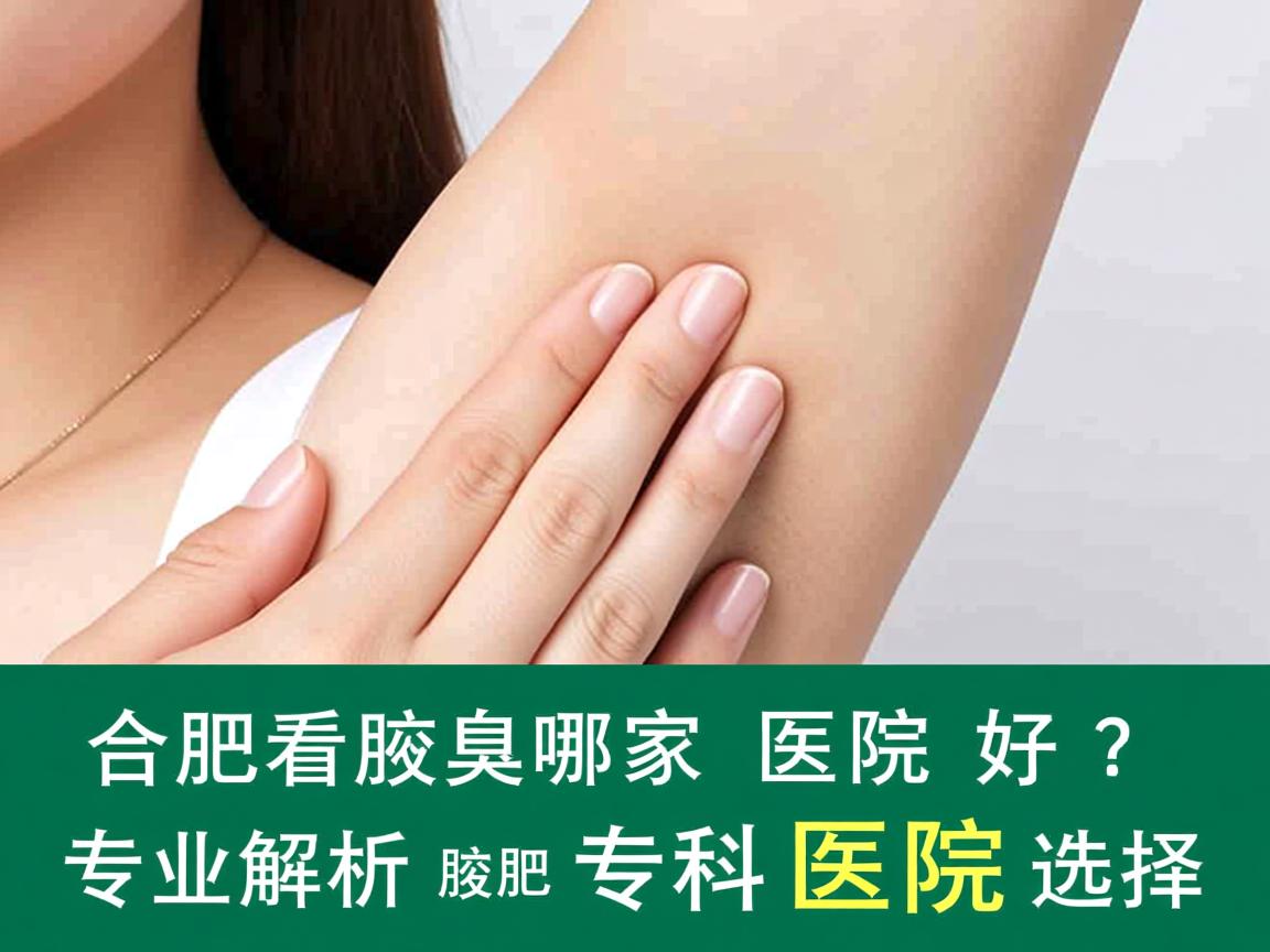 合肥看腋臭哪家医院好？专业解析合肥腋臭专科医院选择