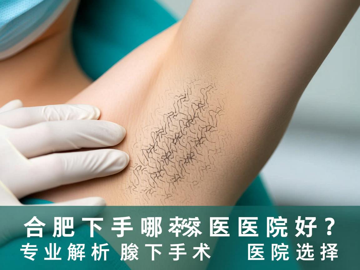 合肥腋下手术哪家医院好？专业解析腋下手术医院选择