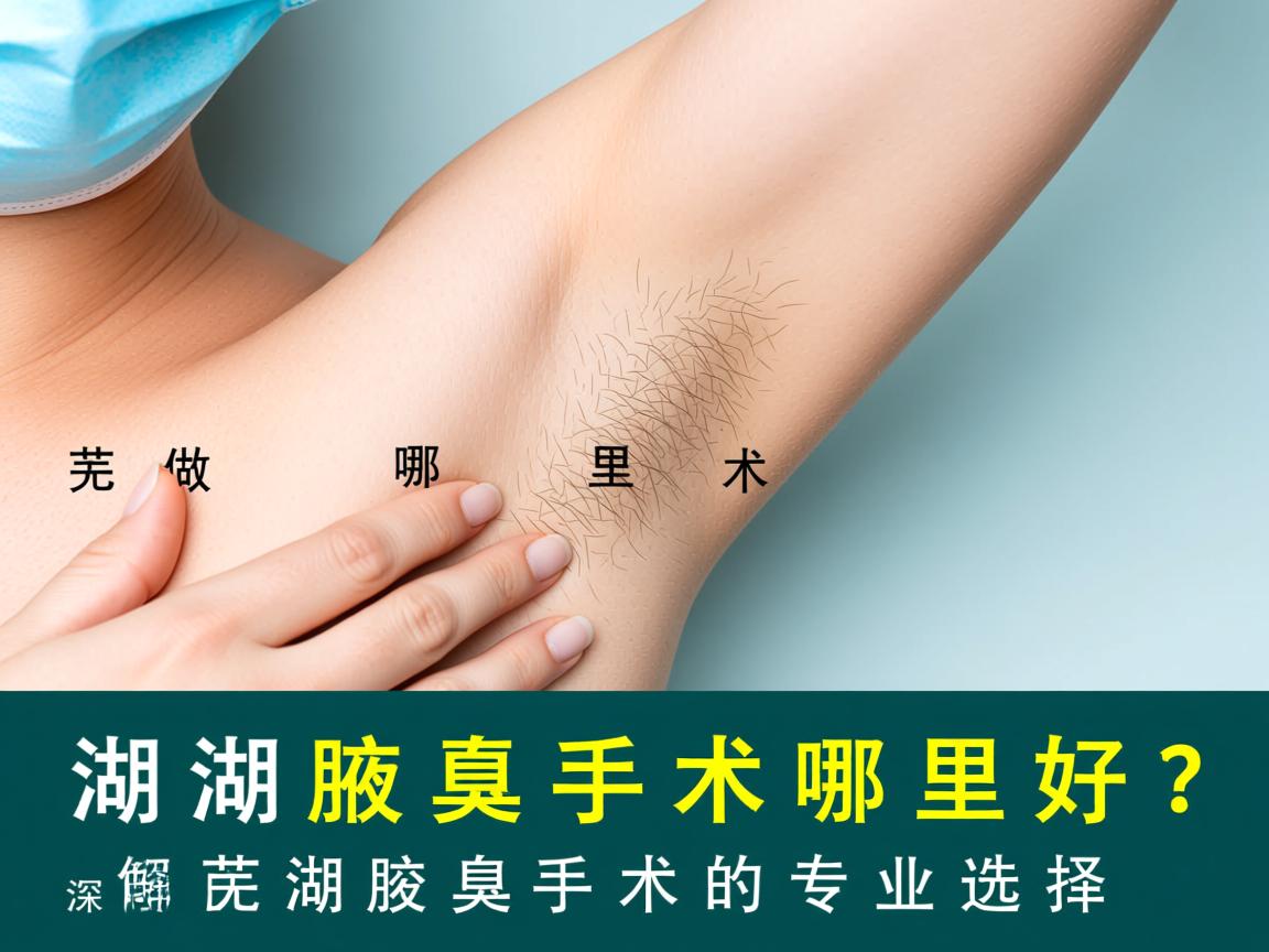 芜湖做腋臭手术哪里好？深度解析芜湖腋臭手术的专业选择