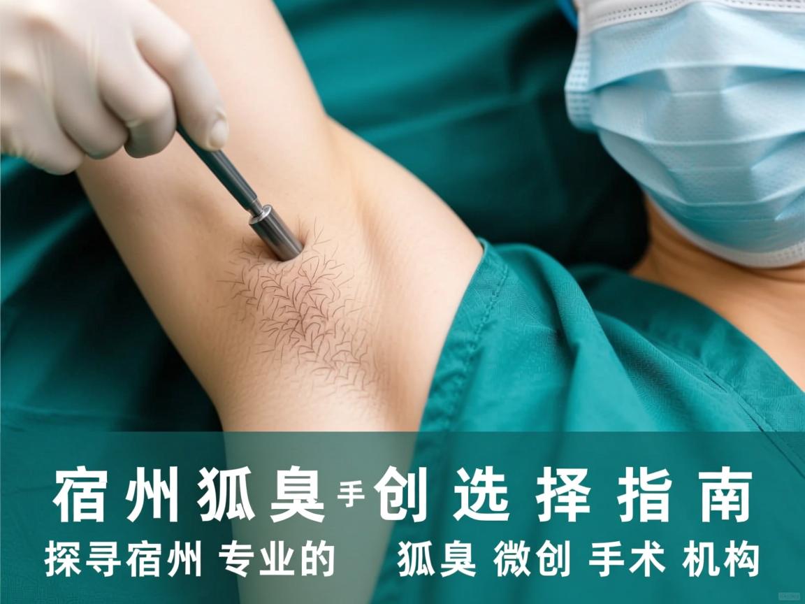 宿州狐臭微创手术选择指南，探寻宿州专业的狐臭微创手术机构