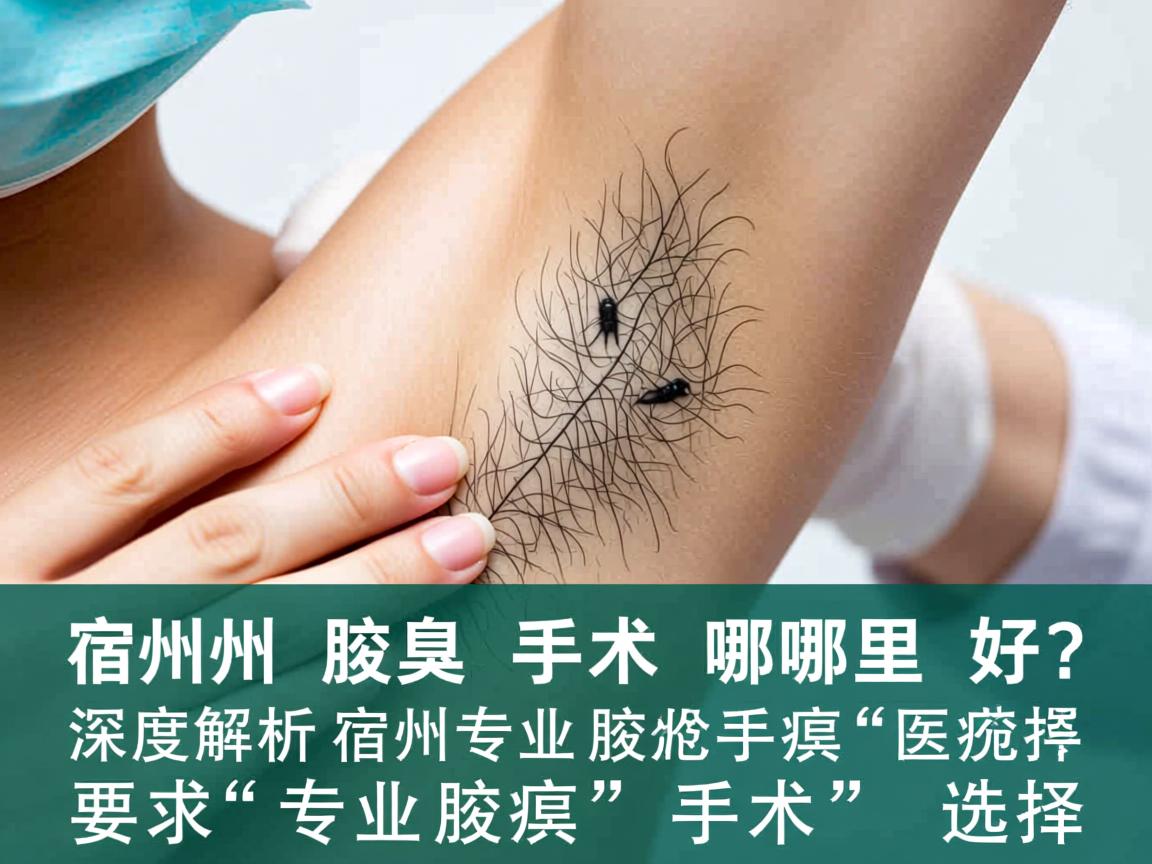 宿州腋臭手术哪里好？深度解析宿州专业腋臭手术的选择