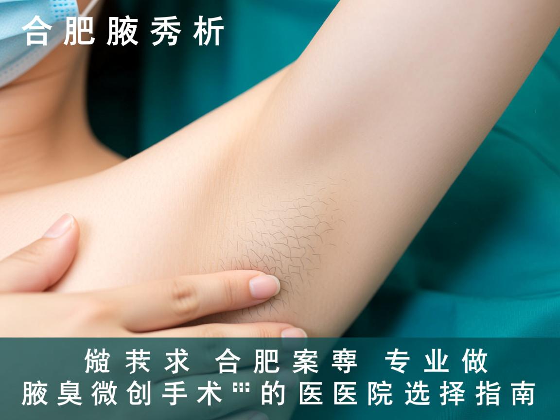 合肥腋秀解析，合肥专业做腋臭微创手术的医院选择指南