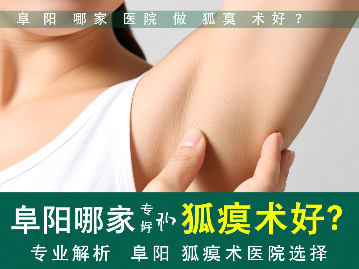 阜阳哪家医院做狐臭术好？专业解析阜阳狐臭术医院选择