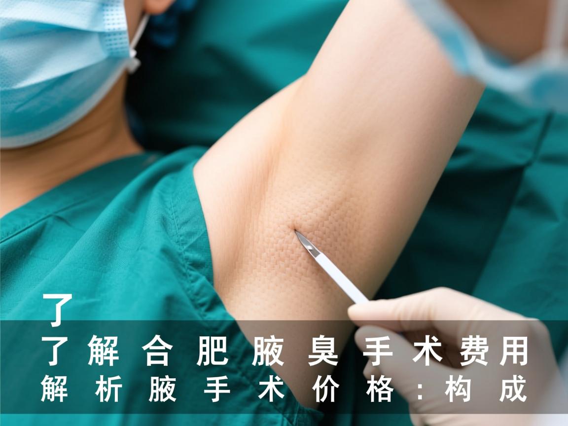 了解合肥腋臭手术费用，解析腋臭手术价格构成