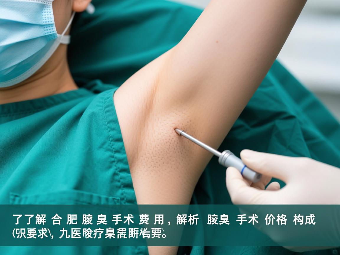 了解合肥腋臭手术费用，解析腋臭手术价格构成