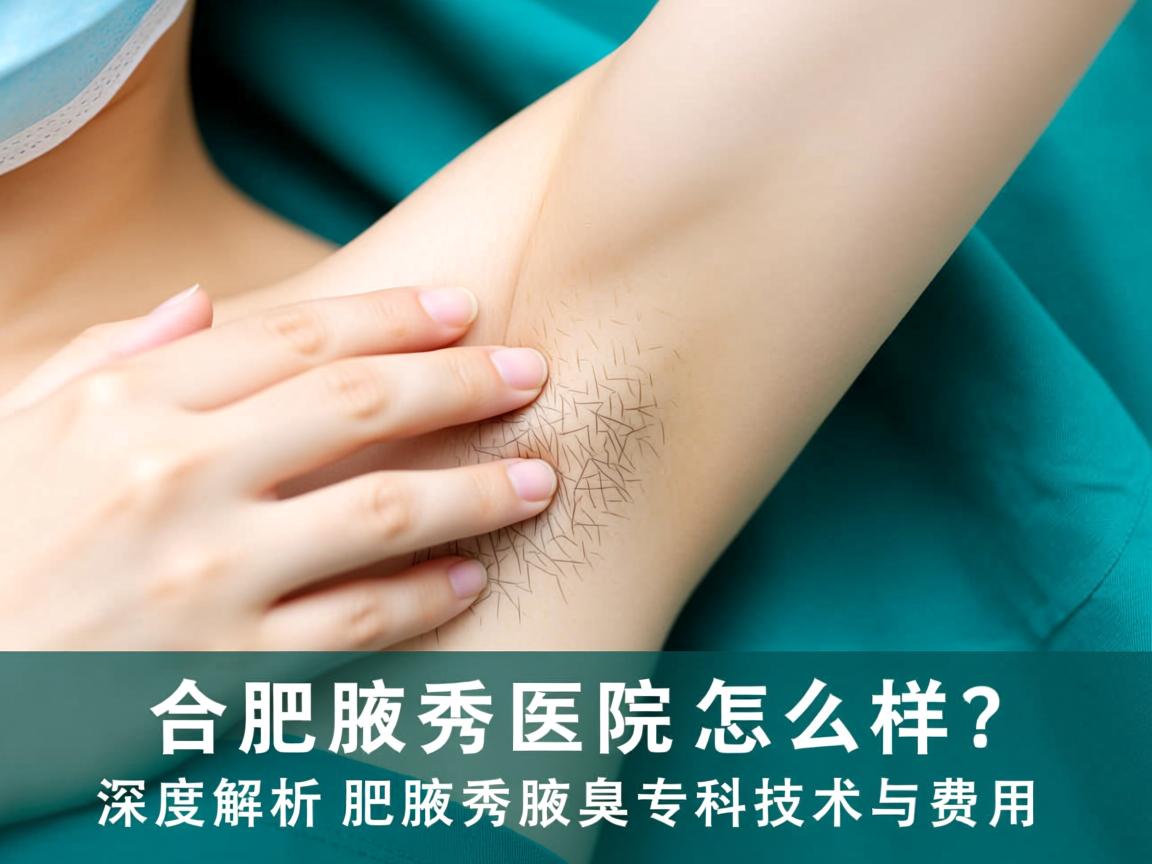 合肥腋秀医院怎么样？深度解析合肥腋秀腋臭专科技术与费用