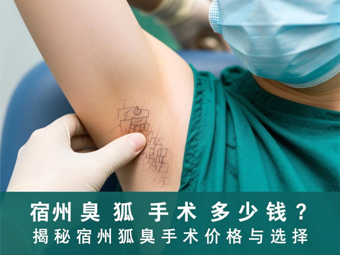 宿州狐臭手术多少钱？揭秘宿州狐臭手术价格与选择