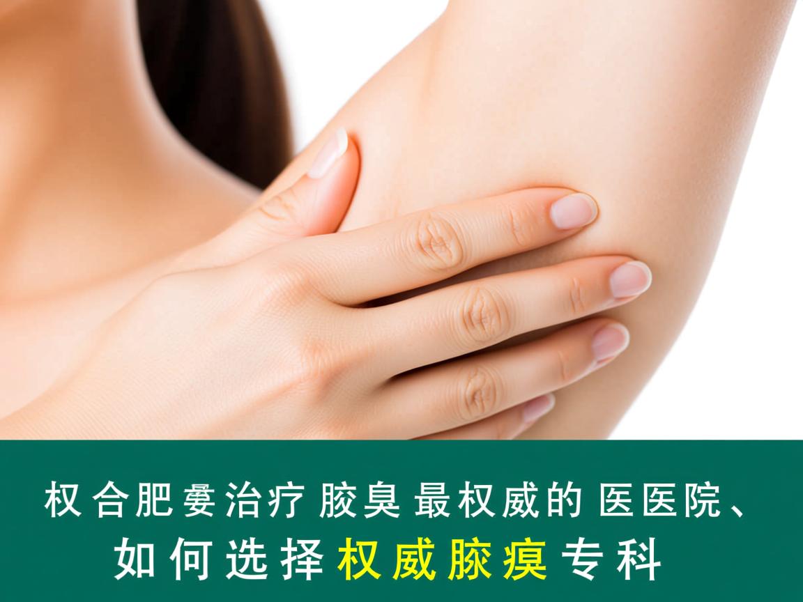 权威解读，合肥治疗腋臭最权威的医院，如何选择权威腋臭专科