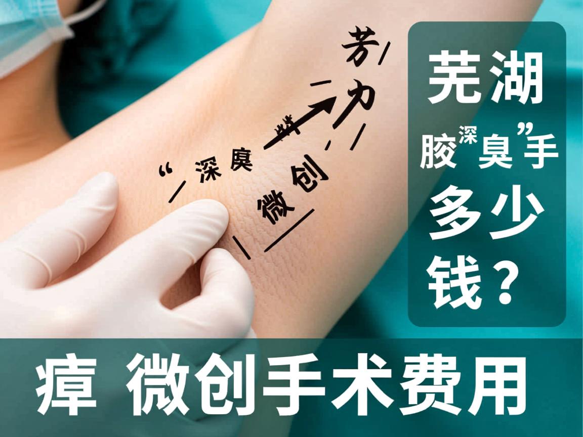 芜湖腋臭微创手术多少钱？深度解析腋臭微创手术费用