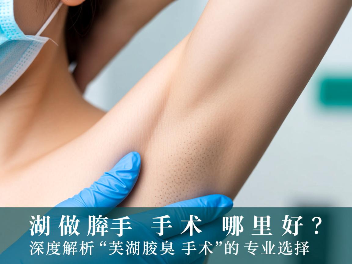 芜湖做腋臭手术哪里好？深度解析芜湖腋臭手术的专业选择