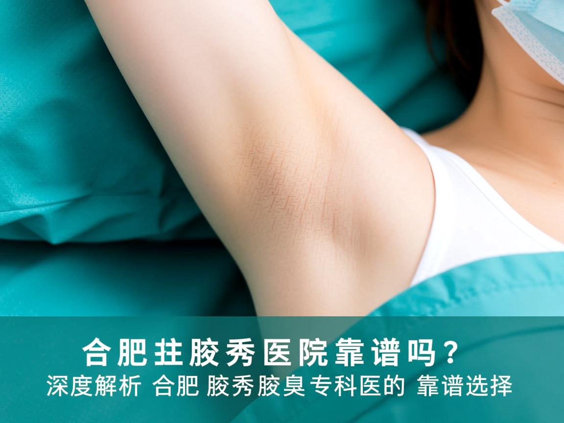 合肥腋秀医院靠谱吗？深度解析合肥腋秀腋臭专科的靠谱选择
