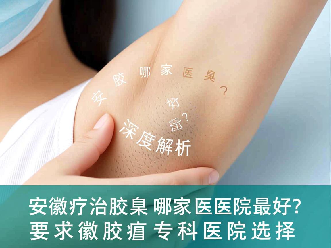 安徽治疗腋臭哪家医院最好？深度解析安徽腋臭专科医院选择