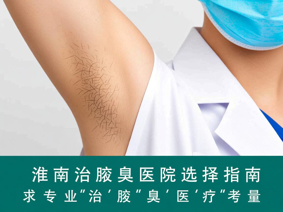 淮南治腋臭医院选择指南，专业治腋臭的医疗考量