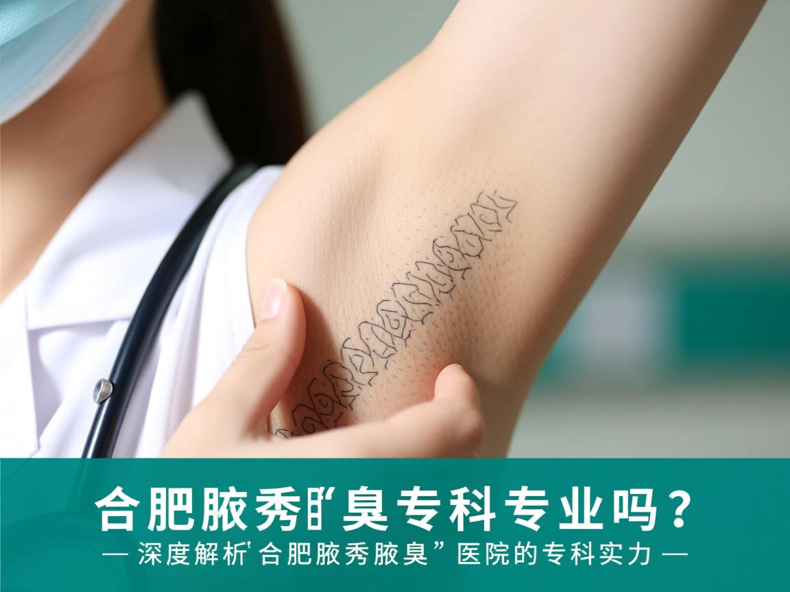 合肥腋秀腋臭专科专业吗？深度解析合肥腋秀腋臭医院的专科实力